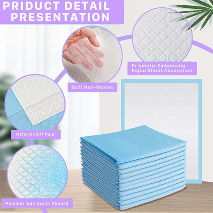 BabyOneStop Piemeet Disposable Changing Pads, 100 Pack, 13 x 17 Inch