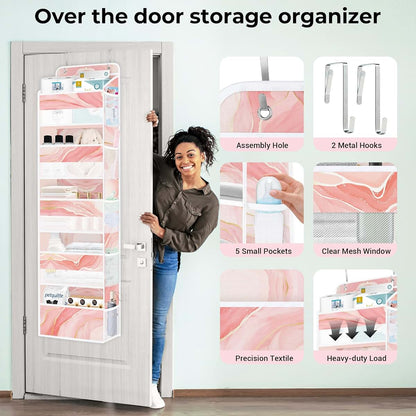 Clastyle Hanging Over The Door Organizer Shelf for Nursery & Bathroom Storage