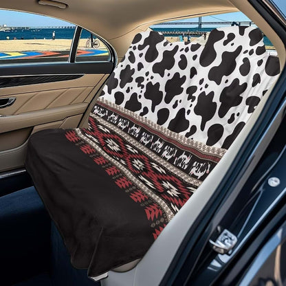 Dreaweet Aztec Cow Print Universal Car Back Seat Towel Cover (photo 3)