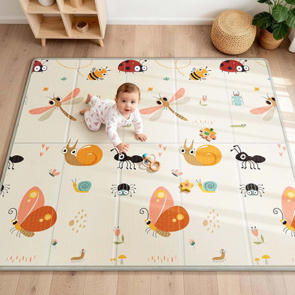 Dewlia Foldable Baby Play Mat - Dragonfly 79x71 Inch
