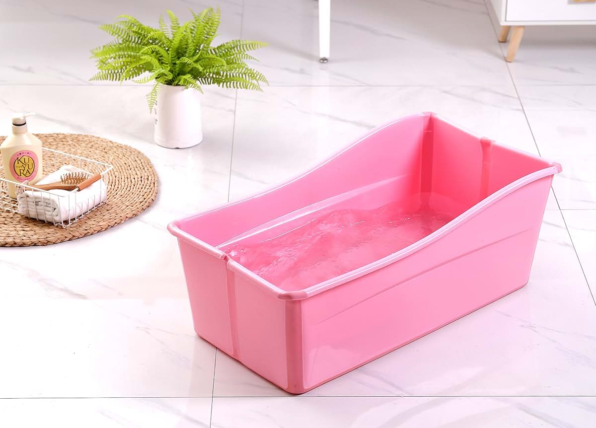 GanEn Portable Baby Bath Tub Pink