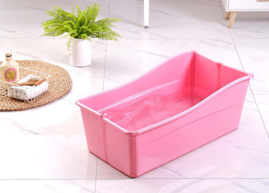 GanEn Portable Baby Bath Tub Pink