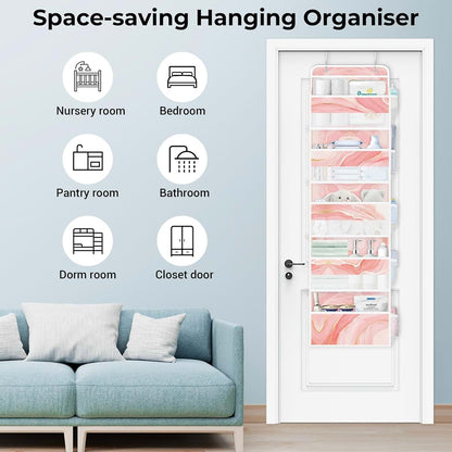 Clastyle Hanging Over The Door Organizer Shelf for Nursery & Bathroom Storage