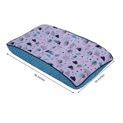 Bacati Woodlands Boys Cotton Changing Pad Cover, Aqua/Navy/Grey