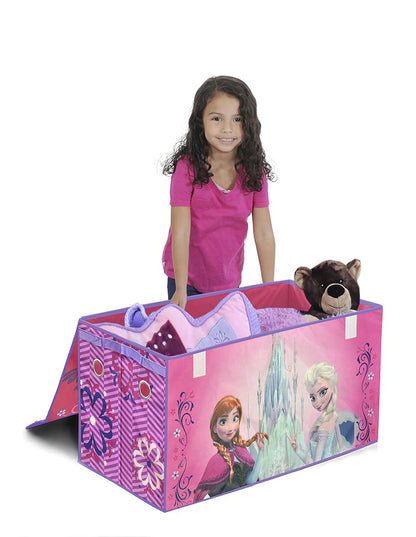 Idea Nuova Disney Frozen Collapsible Toy Storage Trunk with Lid, Soft Canvas