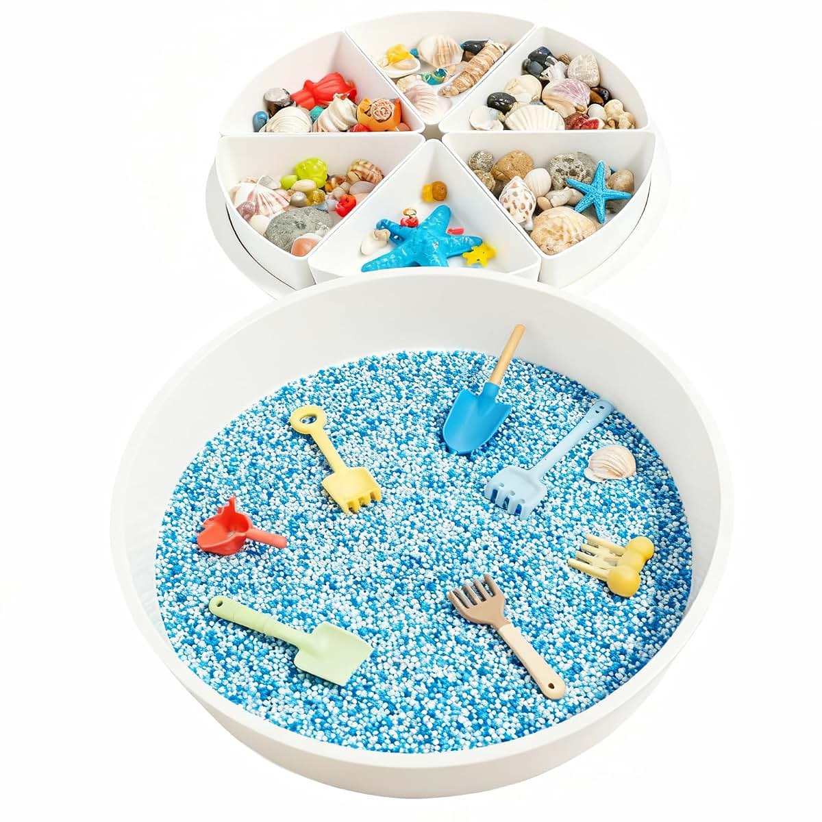 Toddler Sensory Bin With Lid And Removable Inserts