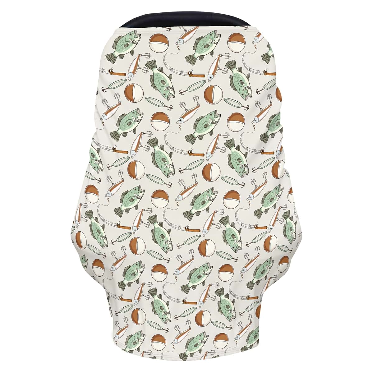 Cstdyfrv Vintage Fishing Multi-Use Baby Car Seat Cover