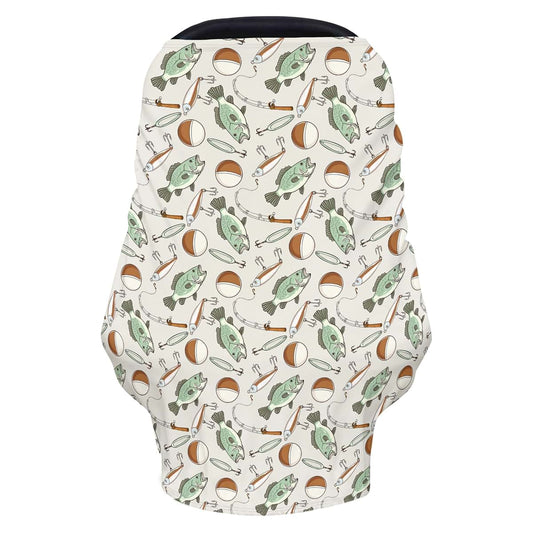 Cstdyfrv Vintage Fishing Multi-Use Baby Car Seat Cover