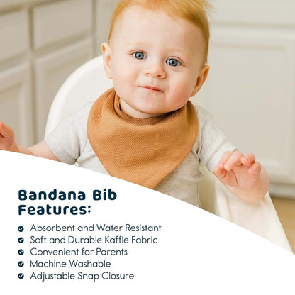 Tiny Twinkle Bandana Scarf Bibs With Snap Closure