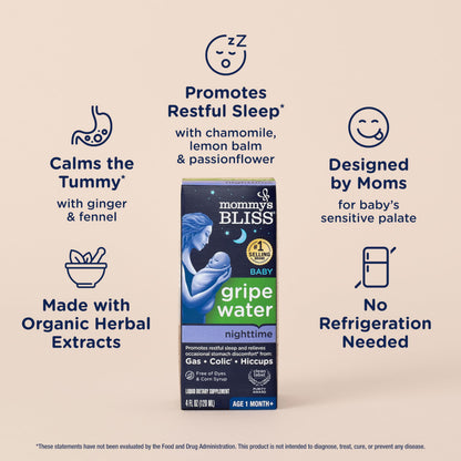 Mommy's Bliss Night Time Gripe Water, 4 Fl Oz