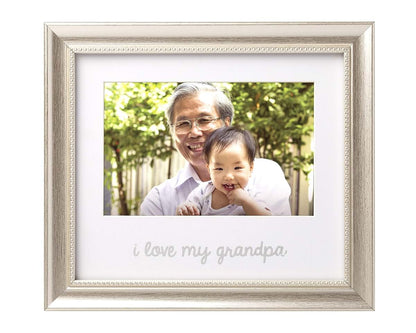 Lil Peach I Love My Grandpa Keepsake Frame, Silver, 4" x 6"