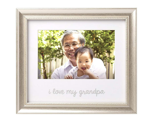 Lil Peach I Love My Grandpa Keepsake Frame, Silver, 4" x 6"