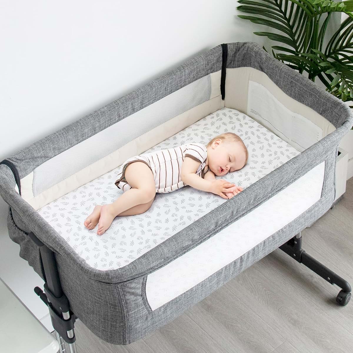 Baby Bassinet Sheets 4 Pack Fitted Microfiber Mattress Covers