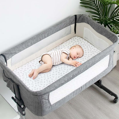 Baby Bassinet Sheets 4 Pack Fitted Microfiber Mattress Covers