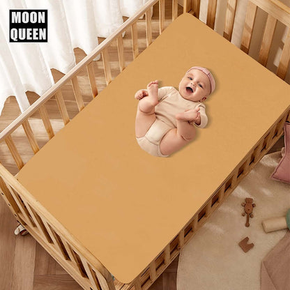Moonqueen Fitted Crib Sheets Set for Standard Mattress Size