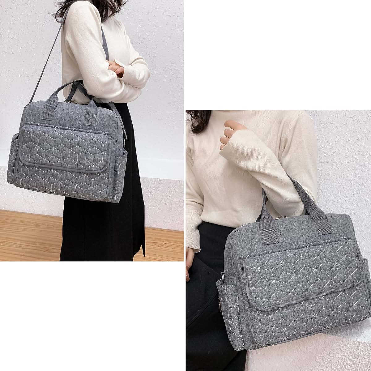 Meyteilay Multifunction Travel Diaper Bag Tote in Grey (photo 2)