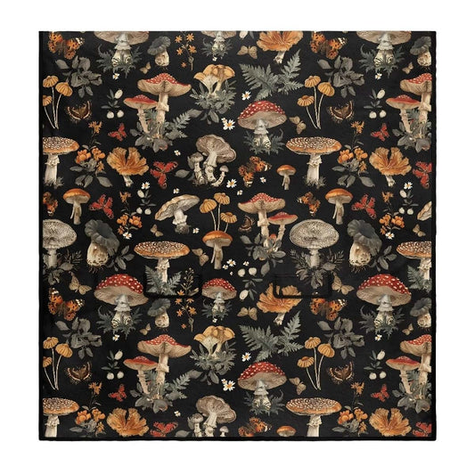 Dreaweet Car Rear Bench Seat Towel Cover Vintage Mushroom