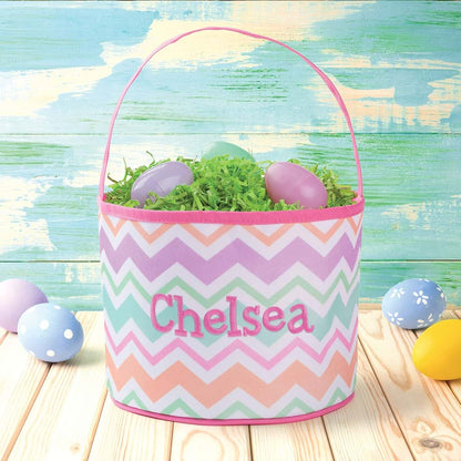 Personalized Planet Chevron Bucket Bag With Custom Name (photo 2)