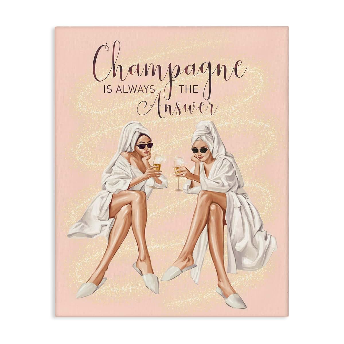 Stupell Industries Champagne Glam Quote Canvas Wall Art