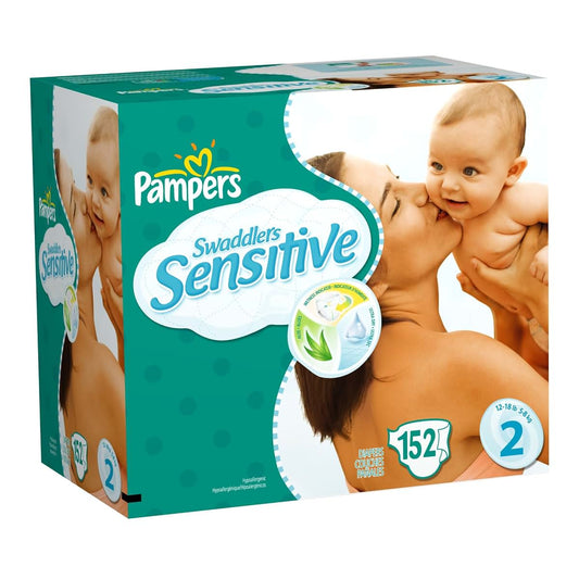 Pampers Swaddlers Sensitive Diapers Size 2 (152 Count)