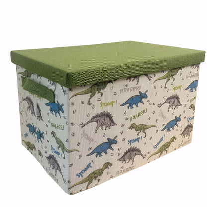 Dinosaur Print Foldable Cotton Kids Storage Basket