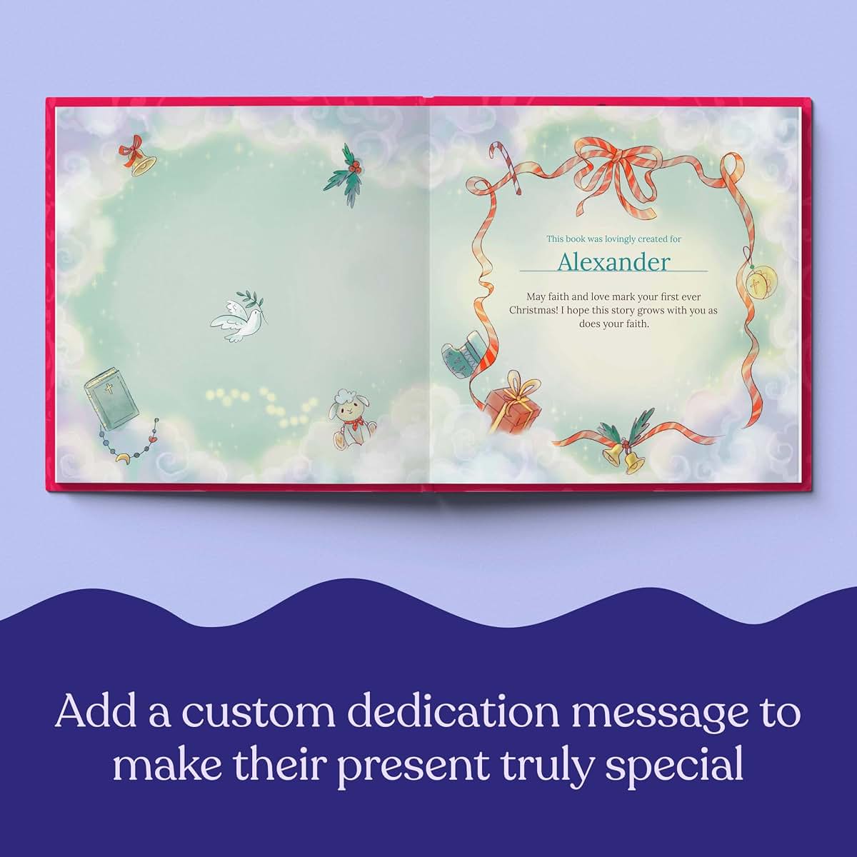 Luna Studios God Gave Us You Personalized Baby Christmas Book (photo 4)