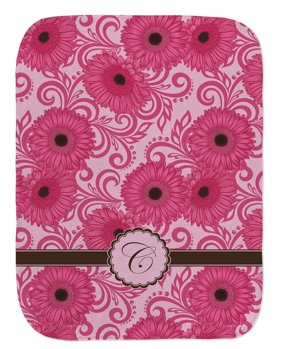 Baby Milano Personalized Gerbera Daisy Burp Cloth (photo 2)