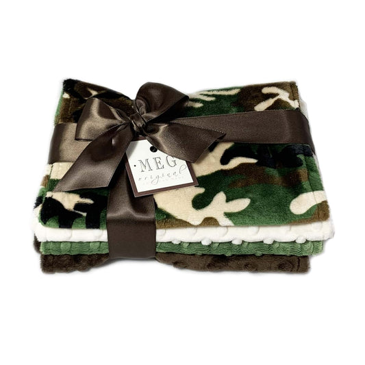 MEG ORIGINAL Baby Boy Burp Cloth Set of 4, Camouflage