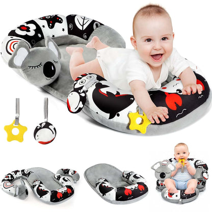 Urmywo 4-in-1 Tummy Time Mat and Sit-Me-Up Floor Seat