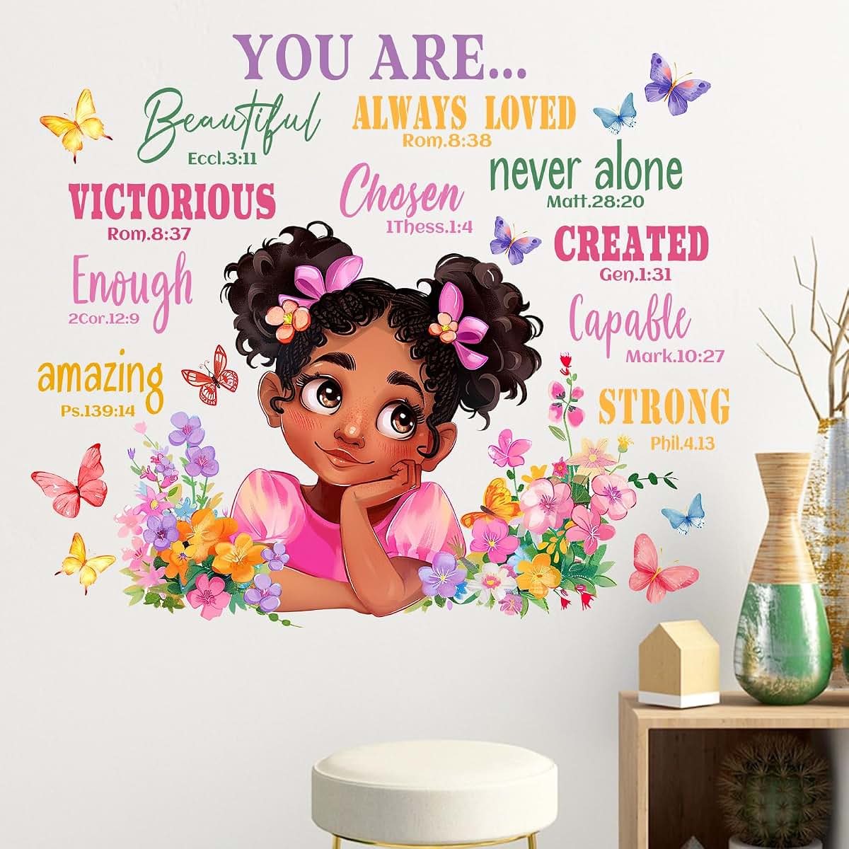 Inspirational Vinyl Wall Decals for Nursery, Bedroom & Playroom Decor