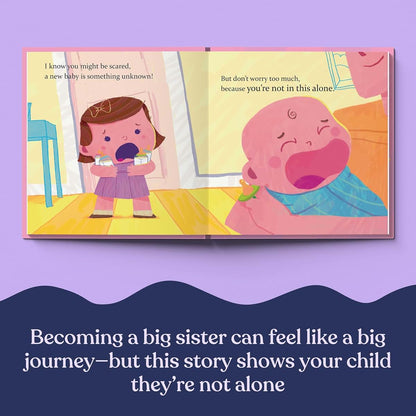 Luna Studios Best Big Sister Ever Personalized Children's Book in Pink (photo 3)