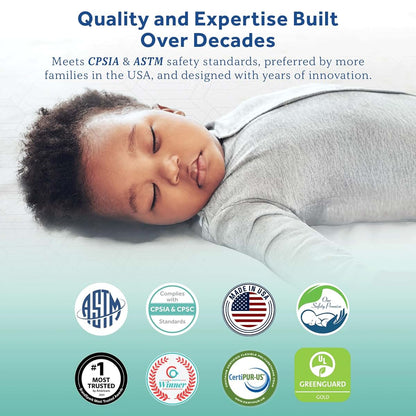 Sealy Baby 2 Stage Crib Mattress, Breathable Made in USA
