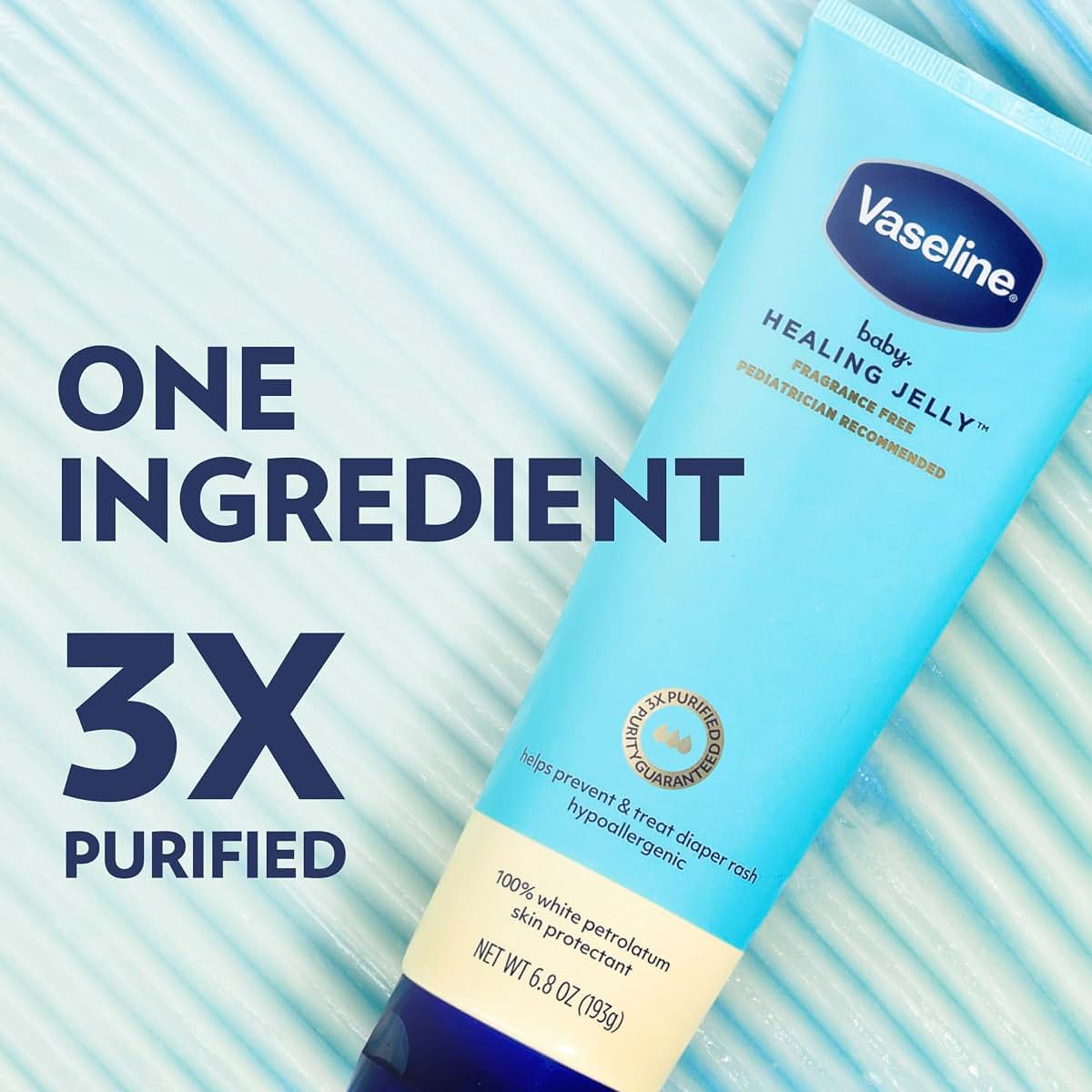 Vaseline Baby Petroleum Healing Jelly for Dry Skin & Diaper Care
