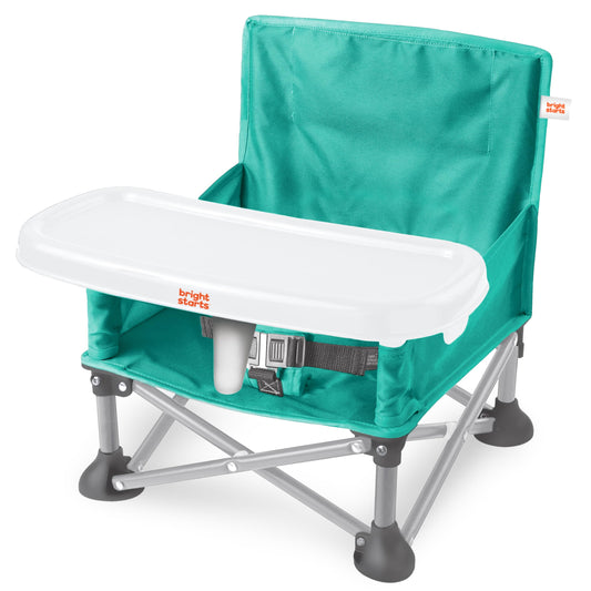 Bright Starts Pop N Sit Portable Booster, Teal, 6 Mos - 3 Yrs
