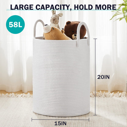 YOUDENOVA Woven Rope Laundry Hamper