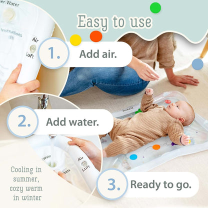 Freudeskind Tummy Time Water Mat – Circus Animals Small (photo 4)