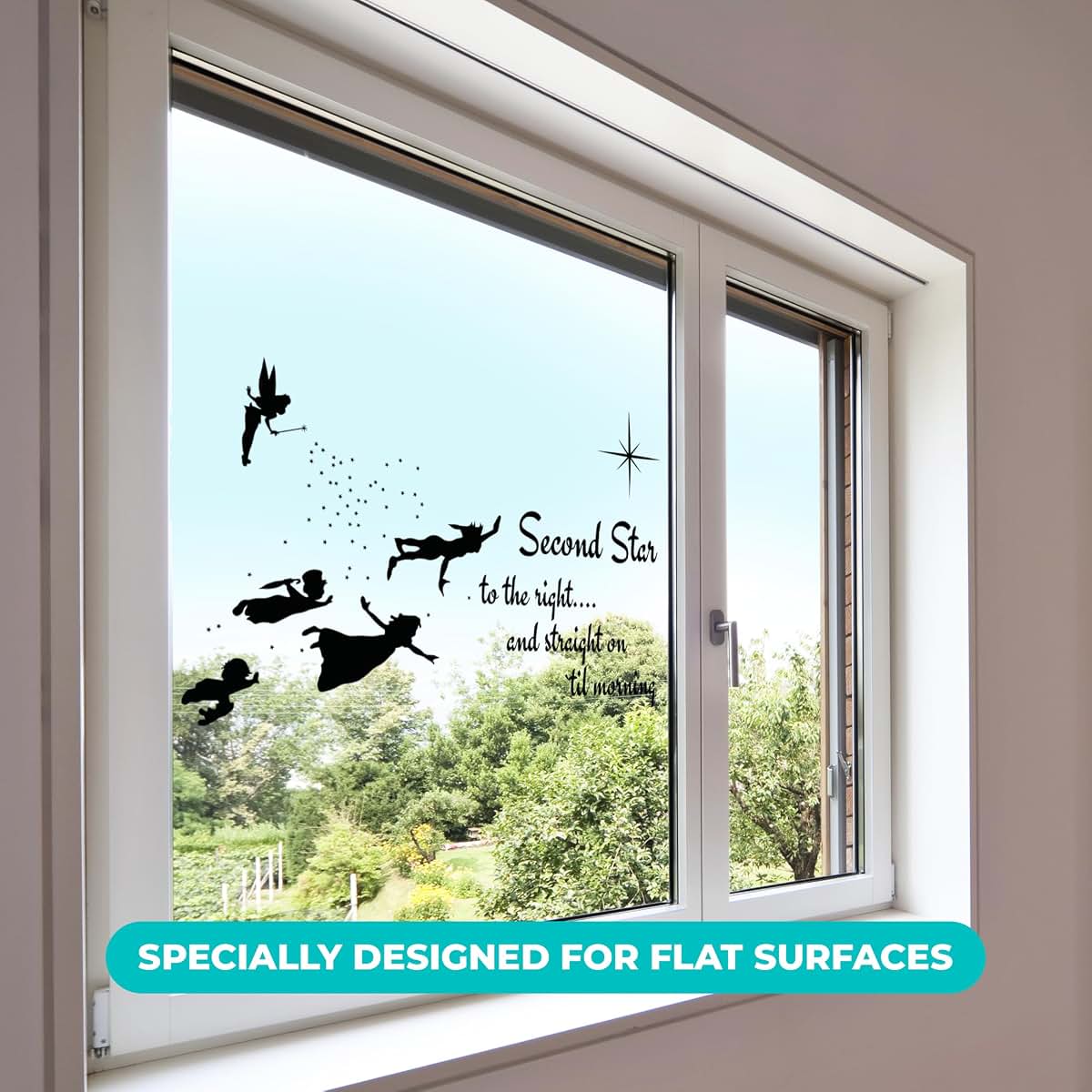 E-Graphic Design Inc Peter Pan Quote Wall Decor And Tinker Bell Wall Decal