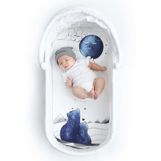 JumpOff Jo Cotton Fitted Bassinet Sheet for Crib Liners