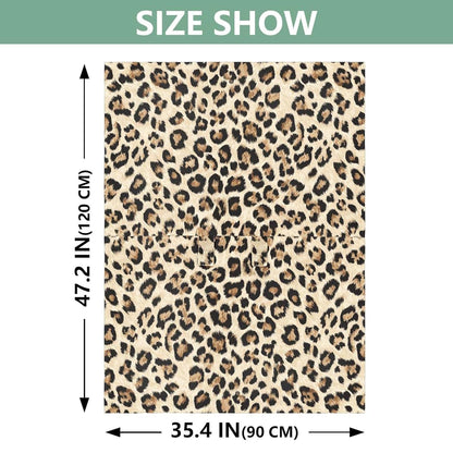 Mazeann Leopard Cheetah Print Cream Baby Car Seat Cover, Breathable Rayon Cotton Blend