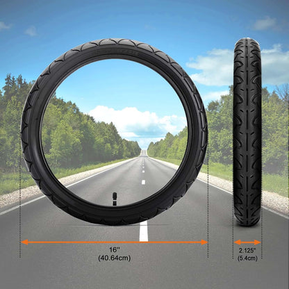Rear Jogging Stroller Tire and Inner Tube Replacement Kit for 16-Inch Wheels