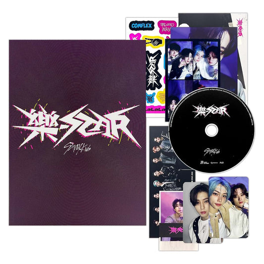 JYP Ent. Stray Kids - -Rock-STAR (LIMITED STAR Ver.) Photobook + CD-R + Photocard + Panorama Mini Poster + Unit