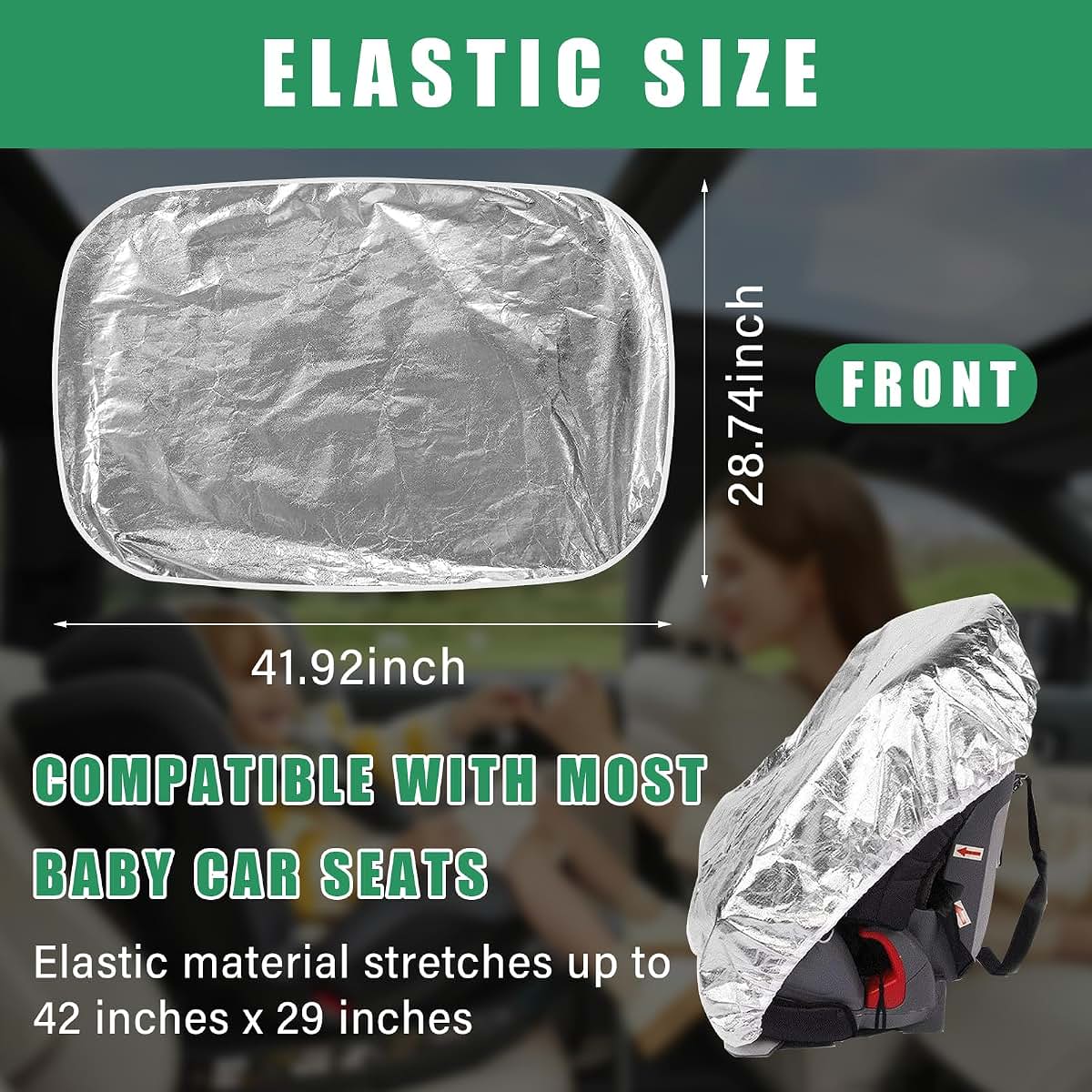 Ziciner Baby Car Seat Sun Shade Cover