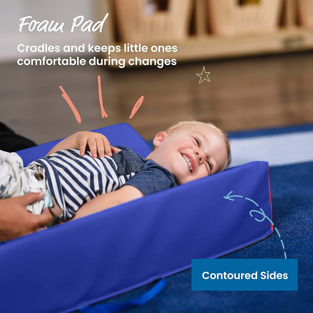 ECR4Kids-ELR-029 Ultra-Soft Daycare Baby Changing Pad (photo 3)