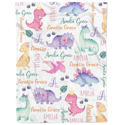 Arteaga Personalized Baby Blankets for Girls, Customized Baby Blankets for Girls, Butterfly Baby Blanket, Best Gift for