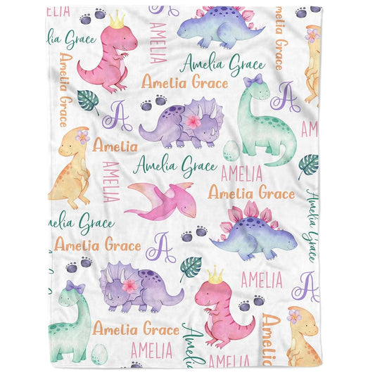 Arteaga Personalized Baby Blankets for Girls, Customized Baby Blankets for Girls, Butterfly Baby Blanket, Best Gift for