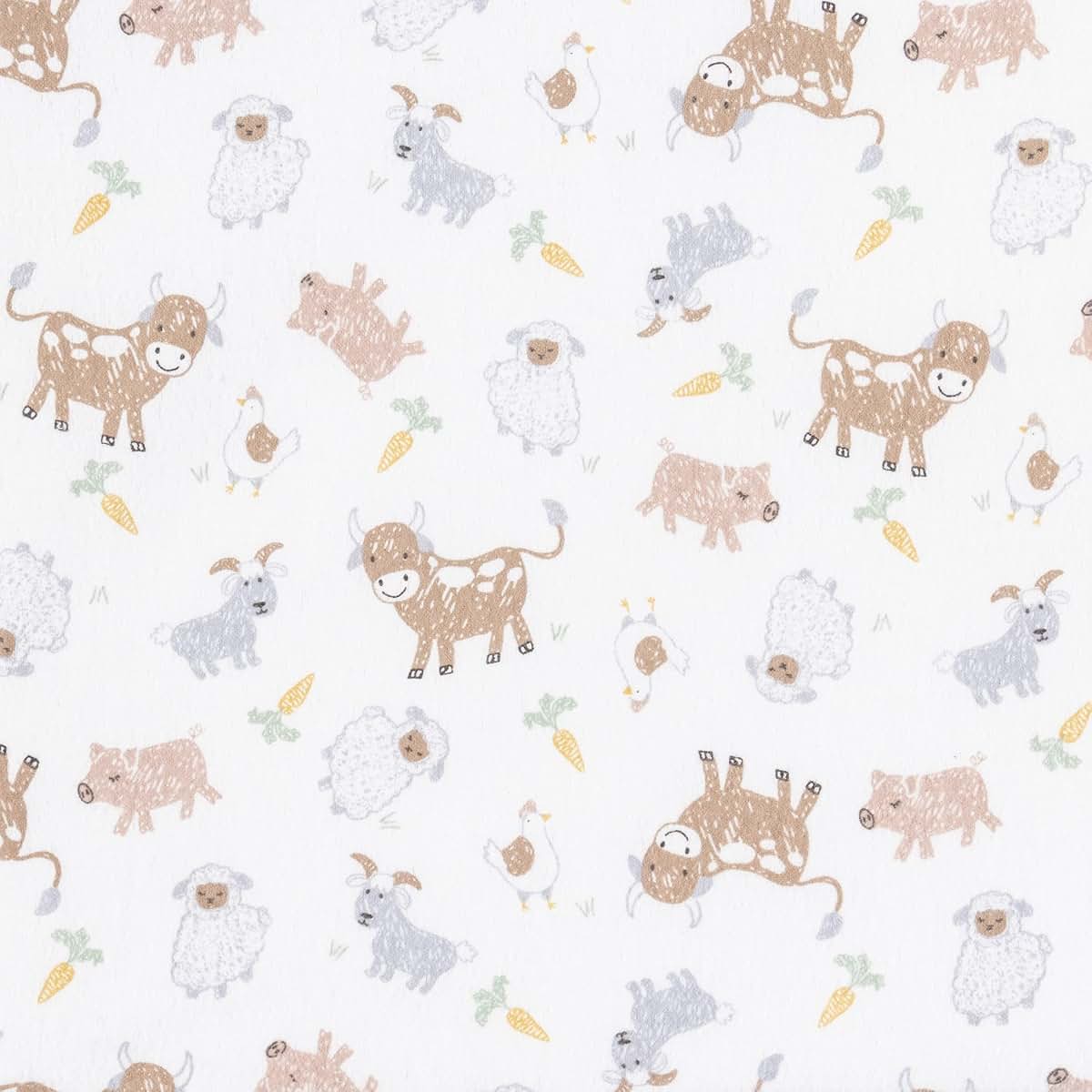 Trend Lab Farm Friends Deluxe Flannel Changing Pad Cover (photo 2)