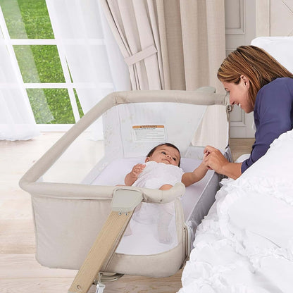 Evolur Stellar Bassinet & Bedside Sleeper – Adjustable Height Bedside Crib for Newborns, Breathable Mesh Sides (photo 2)