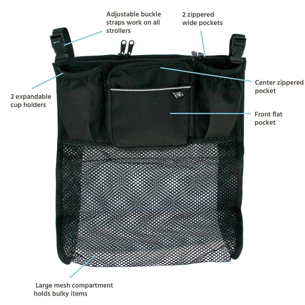J.L. Childress Universal Cups N Cargo Stroller Organizer & Caddy