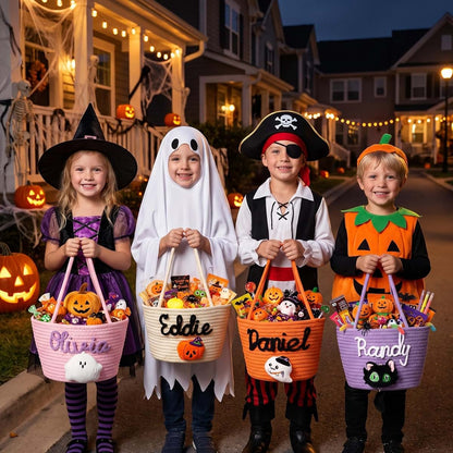 Feayuso Personalized Halloween Basket for Kids (photo 2)