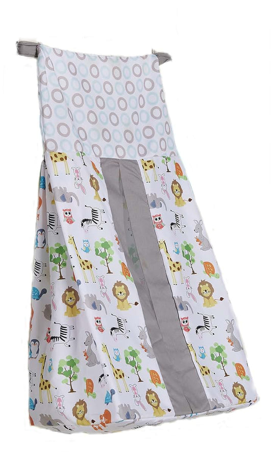 CribMATE Animal Pattern Nursery Crib Diaper Stacker Storage Bag